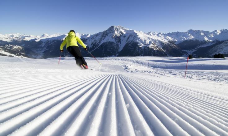 Skiing in the Vinschgau Valley